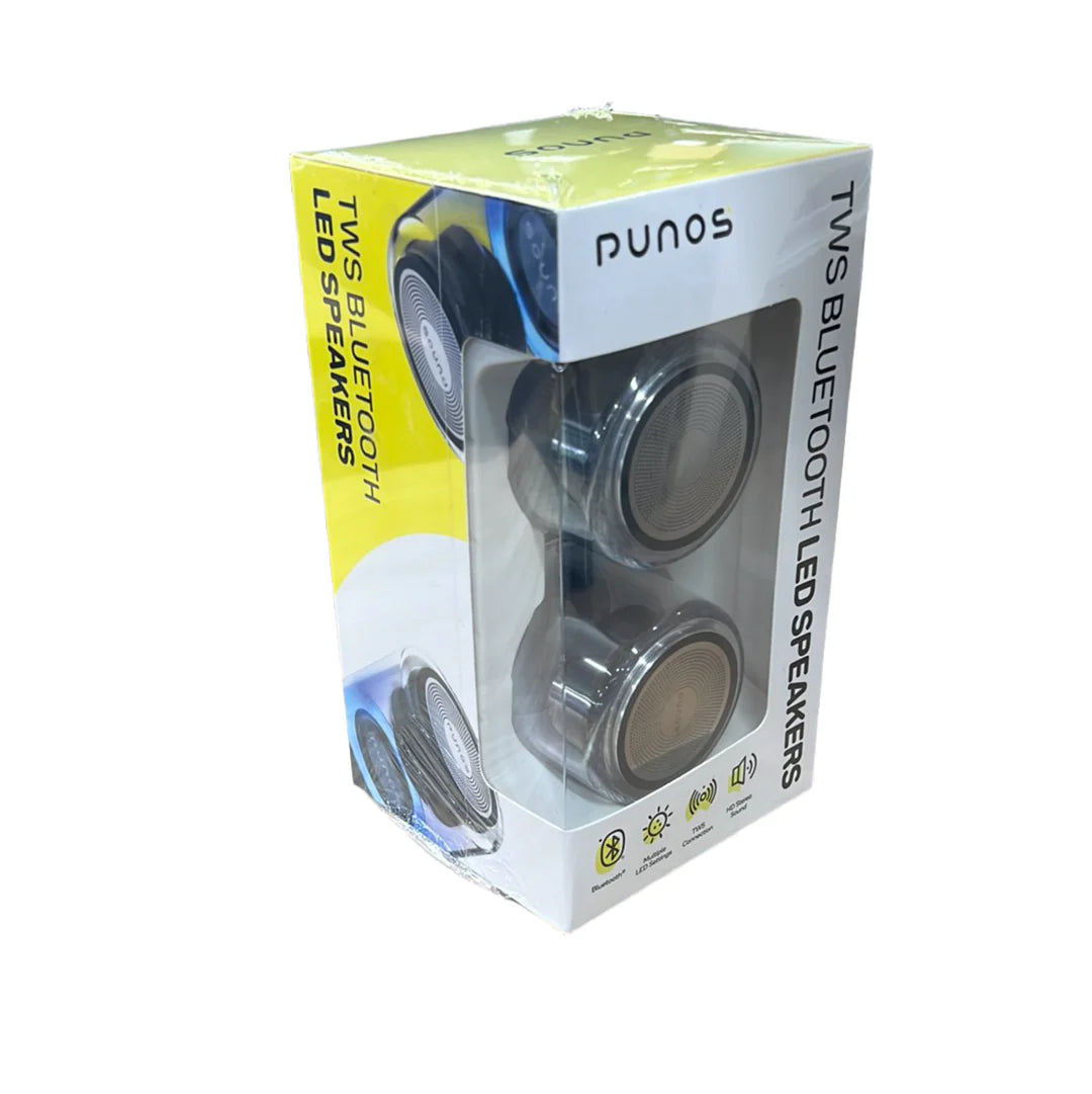 PUNOS Magnetic Light TWS Bluetooth Speakers (Pair) - Black PUNOS Magnetic Light TWS Bluetooth Speakers (Pair) - Black